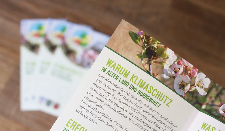 Flyer eines Klimaschutz-Projektes